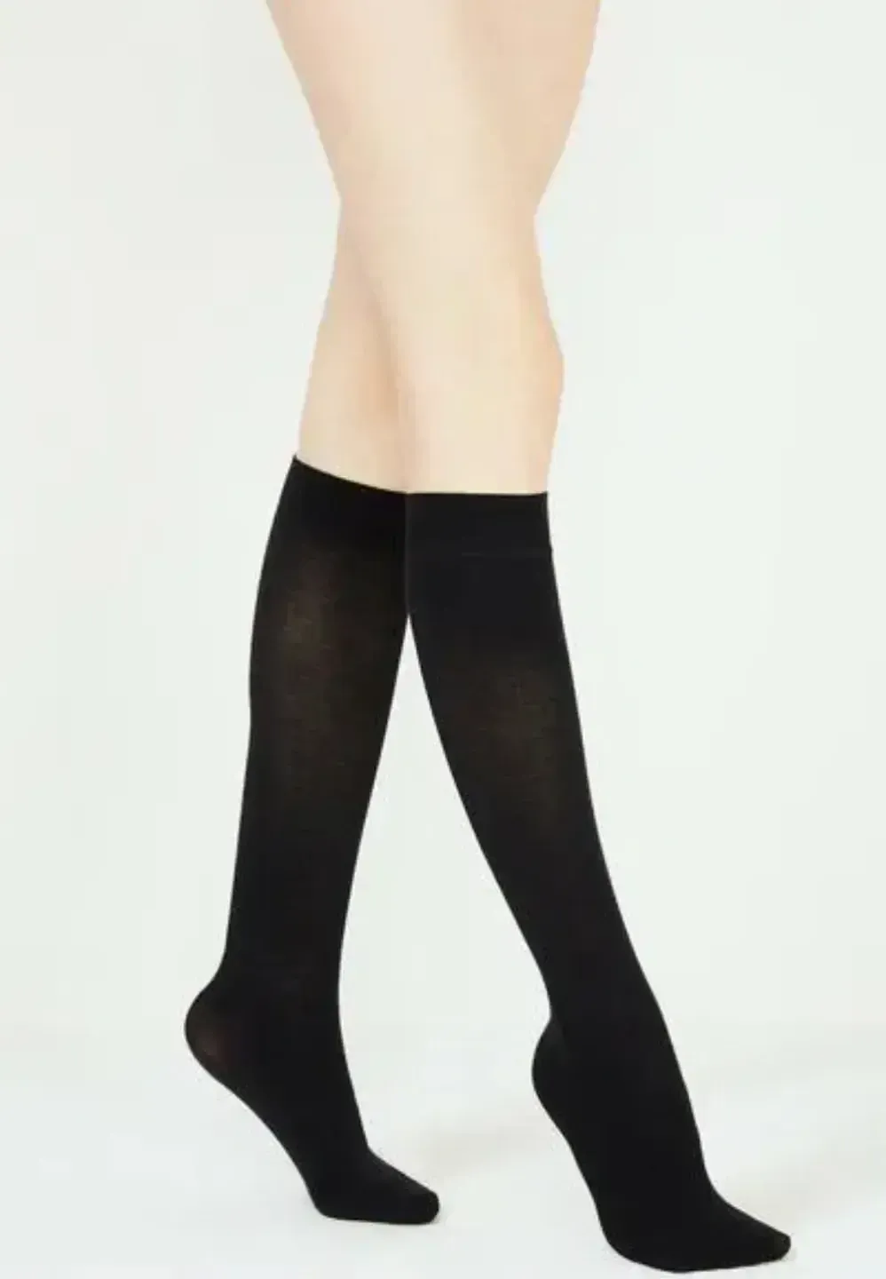 Set 3 Șosete Damă Penti până la genunchi Micro 40 DEN Negru - 1