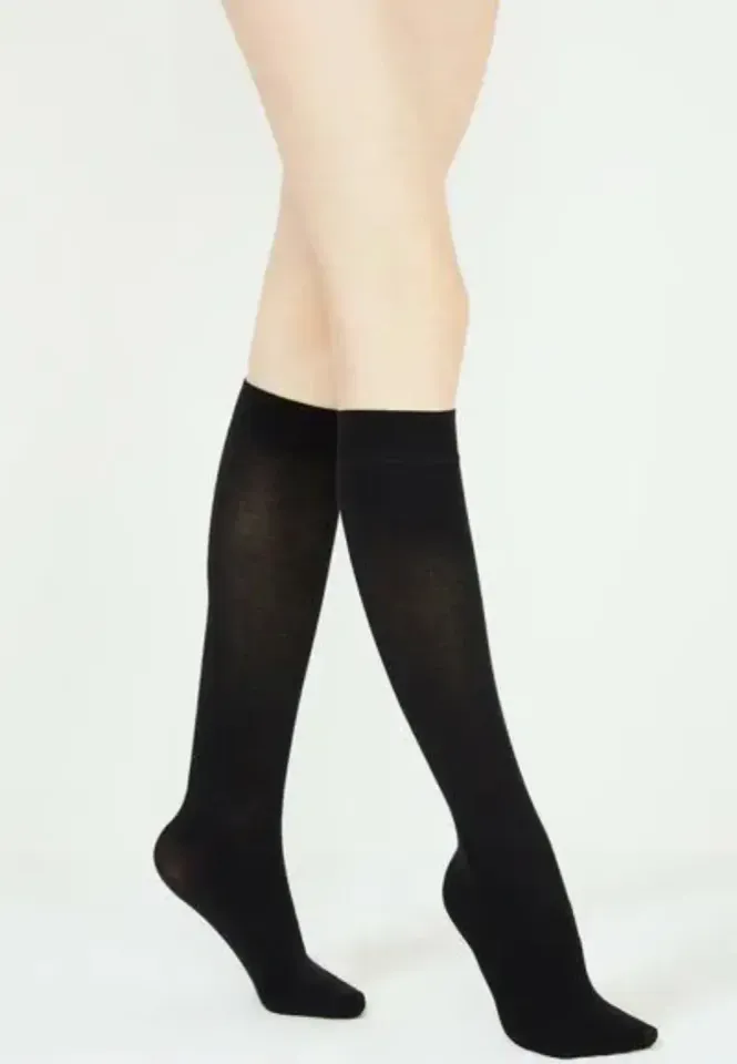 Set 3 Șosete Damă Penti până la genunchi Micro 40 DEN Negru