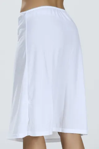 Jupa damă sub genunchi, culoare alb hover