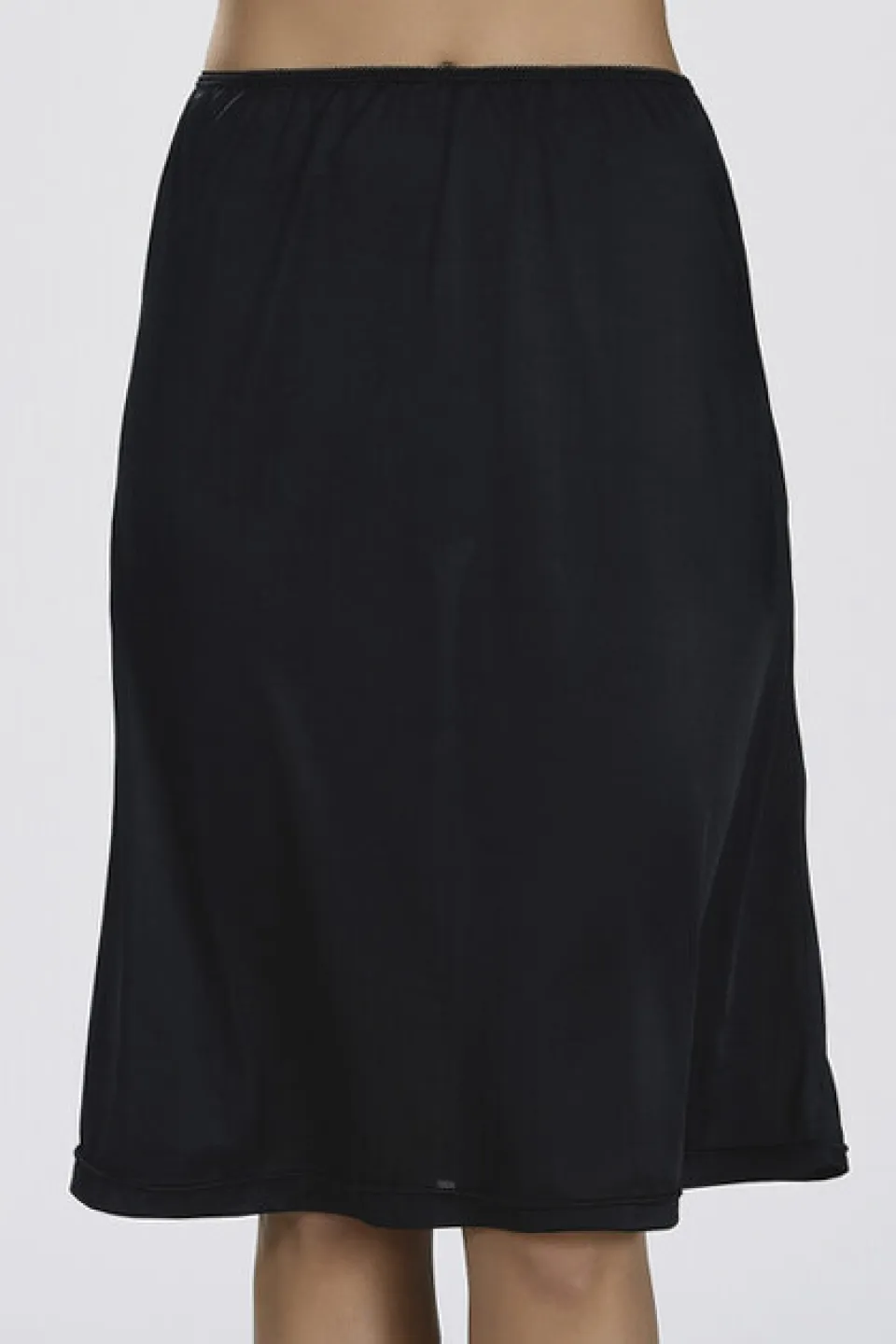 Jupa damă sub genunchi, culoare negru - 1