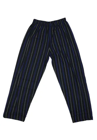 Pantaloni lungi de pijama bărbătești big size cu elastic în talie, albastru