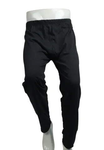 Pantaloni lungi de pijama bărbătești cu elastic în talie, culoare bleumarin