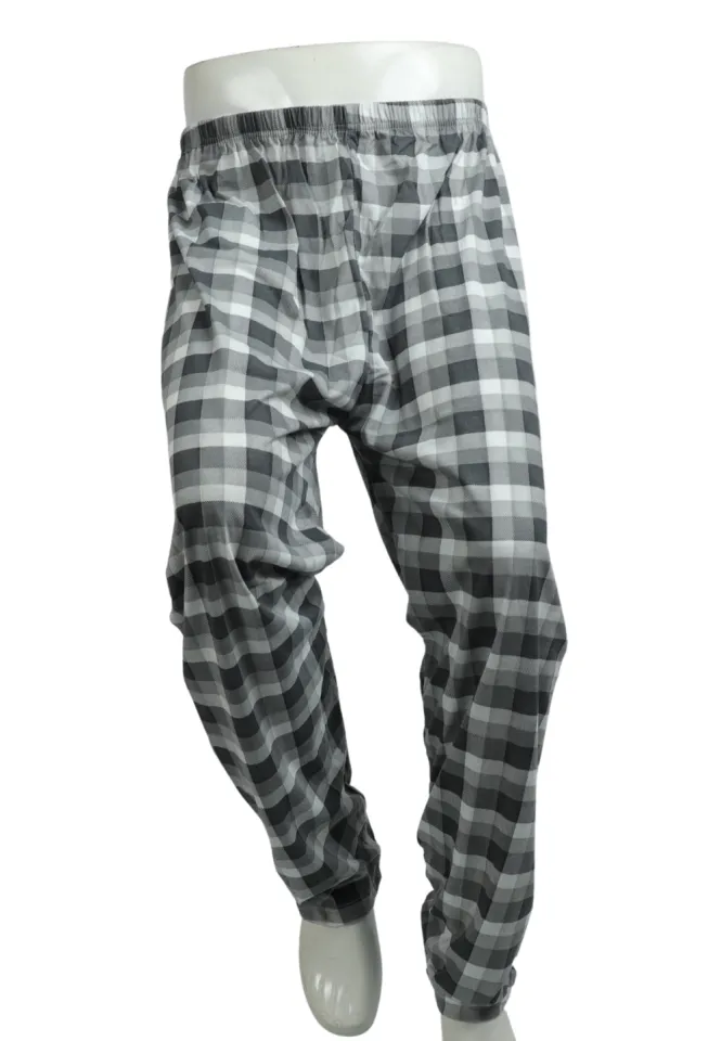 Pantaloni lungi de pijama bărbătești big size cu elastic în talie, SRB-PL22