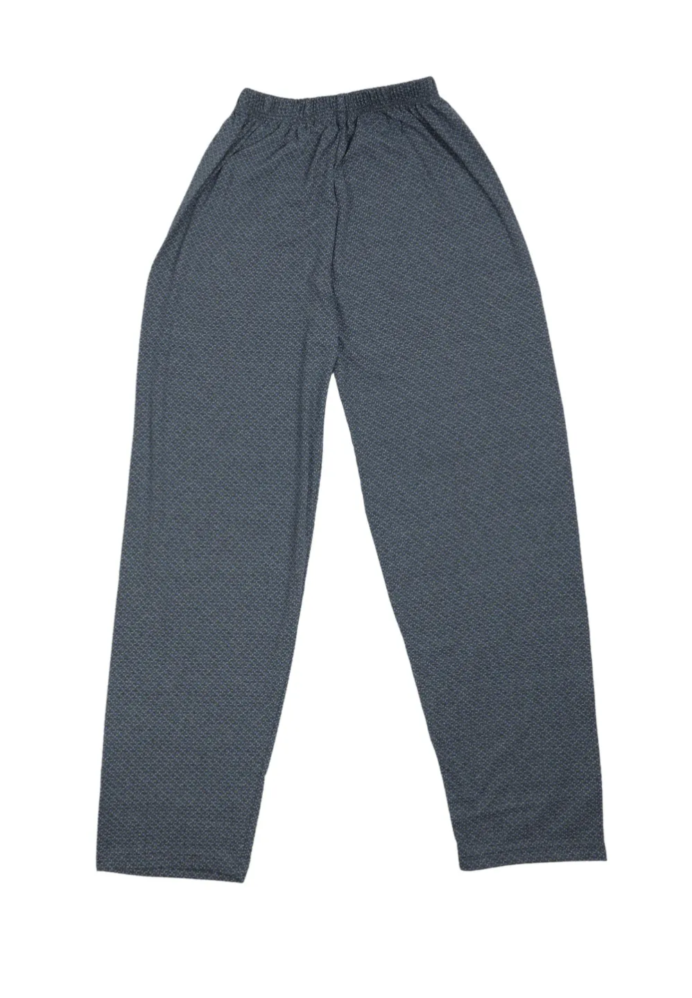 Pantaloni lungi de pijama bărbătești cu elastic în talie, culoare bleumarin - 1