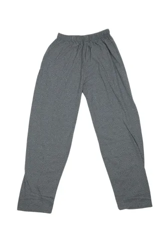 Pantaloni lungi de pijama bărbătești cu elastic în talie, culoare gri deschis