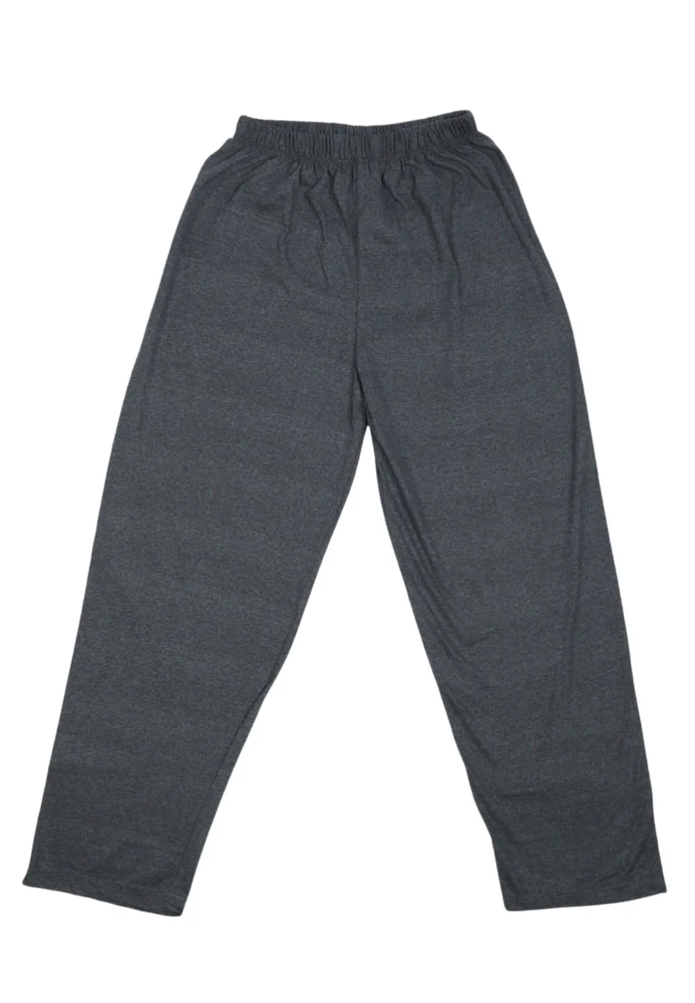 Pantaloni lungi de pijama bărbătești cu elastic în talie, culoare gri - 1