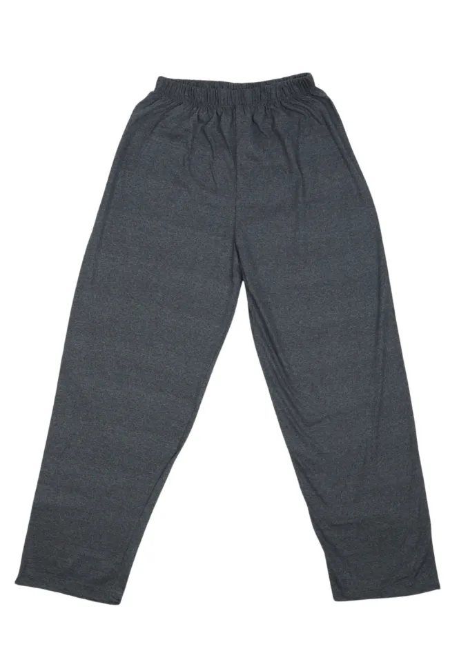 Pantaloni lungi de pijama bărbătești cu elastic în talie, culoare gri