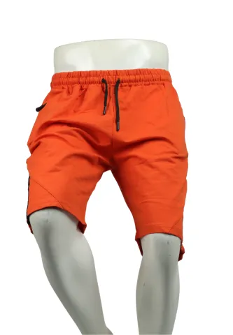 Pantaloni scurți bărbătești cu imprimeu, croială lejeră