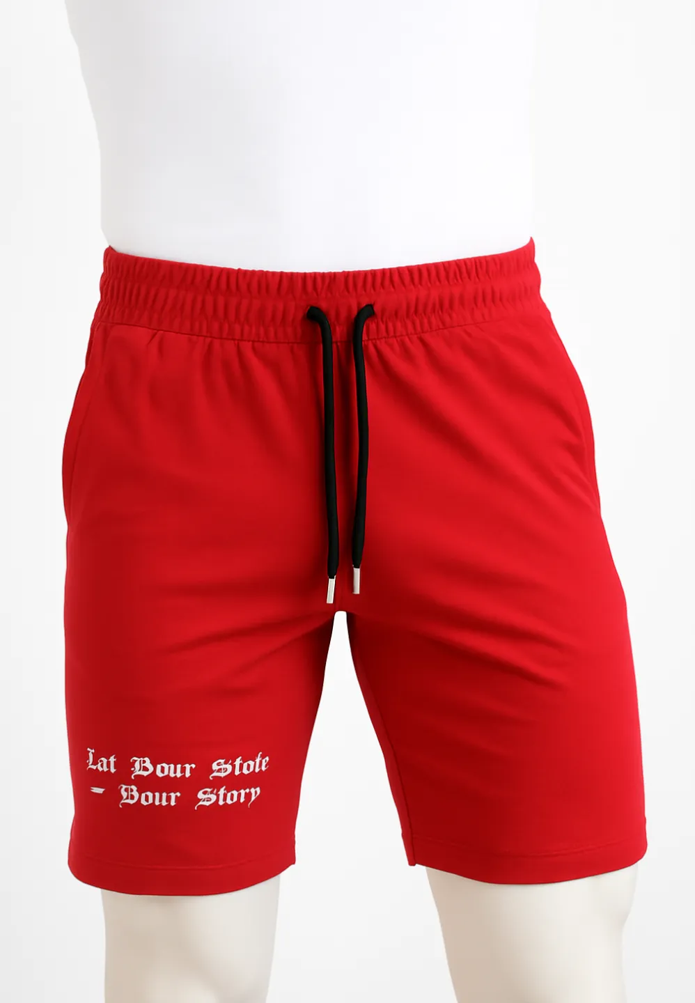 Pantaloni scurți bărbătești cu imprimeu, croială lejeră - 1