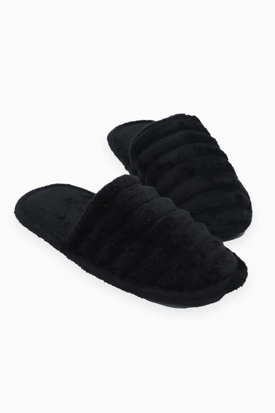 Papuci de Casă pentru Damă, Negru - 1