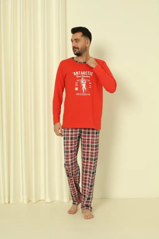 Pijama Bărbat - Antarctic, Rosu