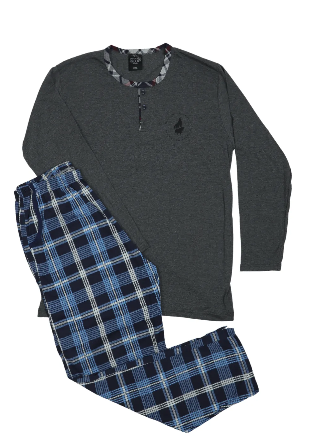 Pijama Bărbat, Mâneci Lungi și Pantaloni Lungi - 1