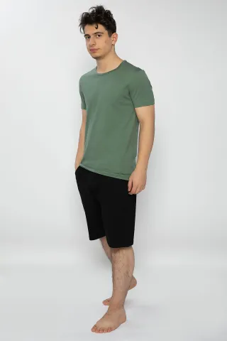 Pijama bărbați verde-negru – bumbac &amp; modal hover