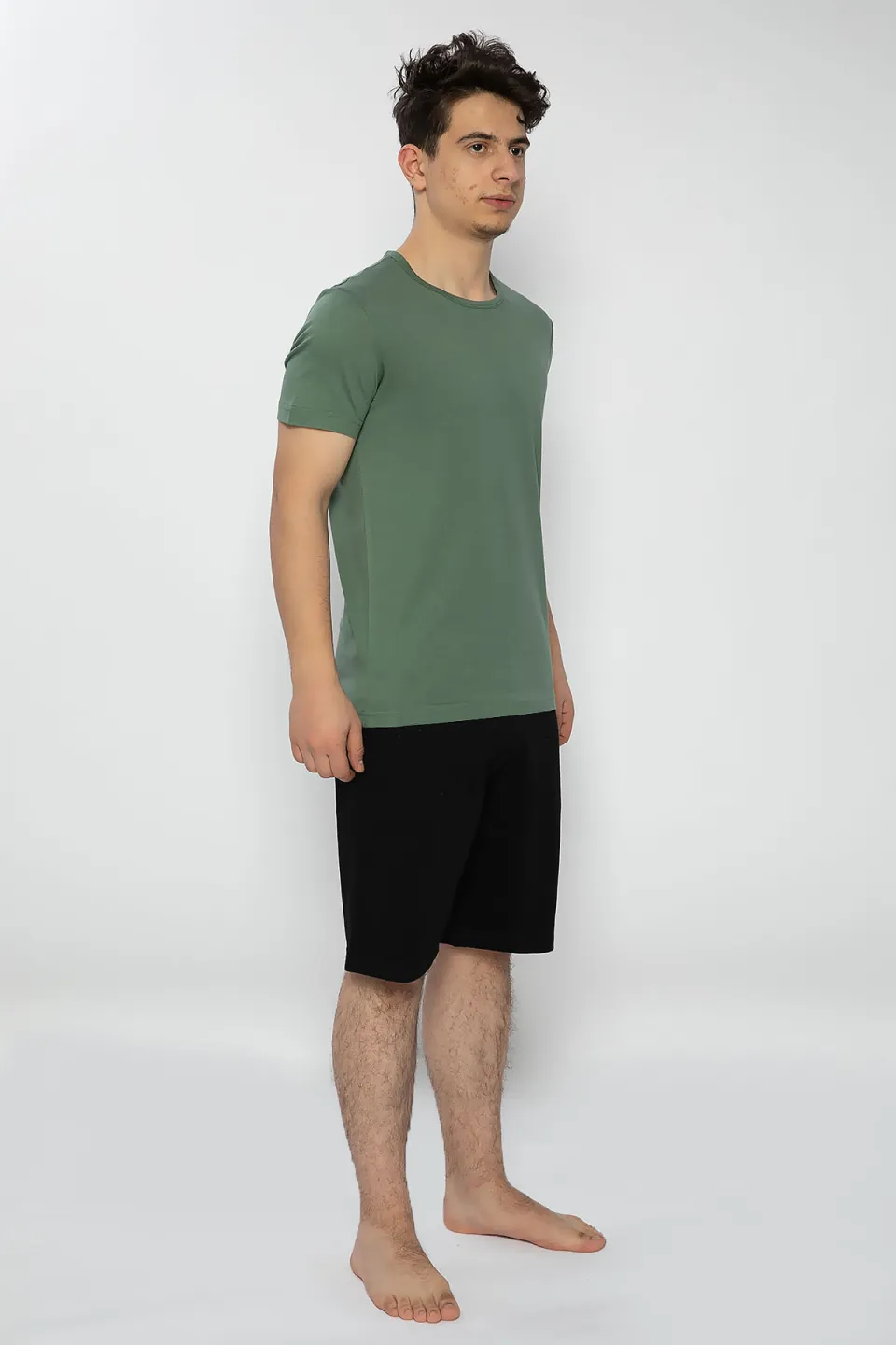 Pijama bărbați verde-negru – bumbac &amp; modal - 3