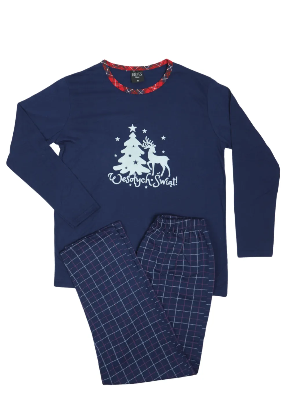 Pijama damă  din bumbac mânecă lungă și pantaloni lungi - 1