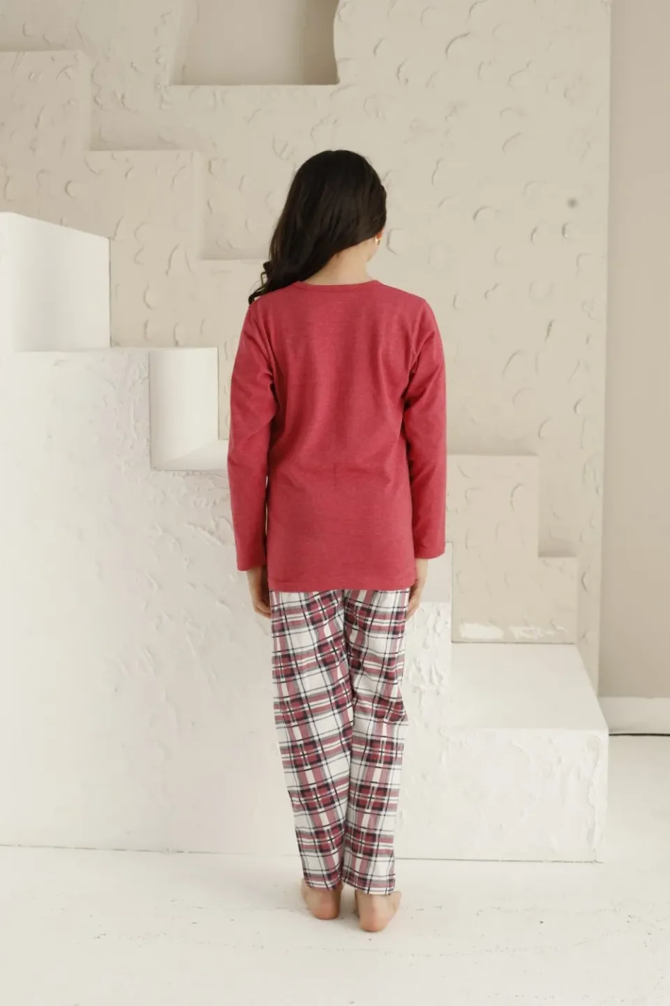 Pijama Fete, Mânecă Lungă, Distracție, Roz - 2