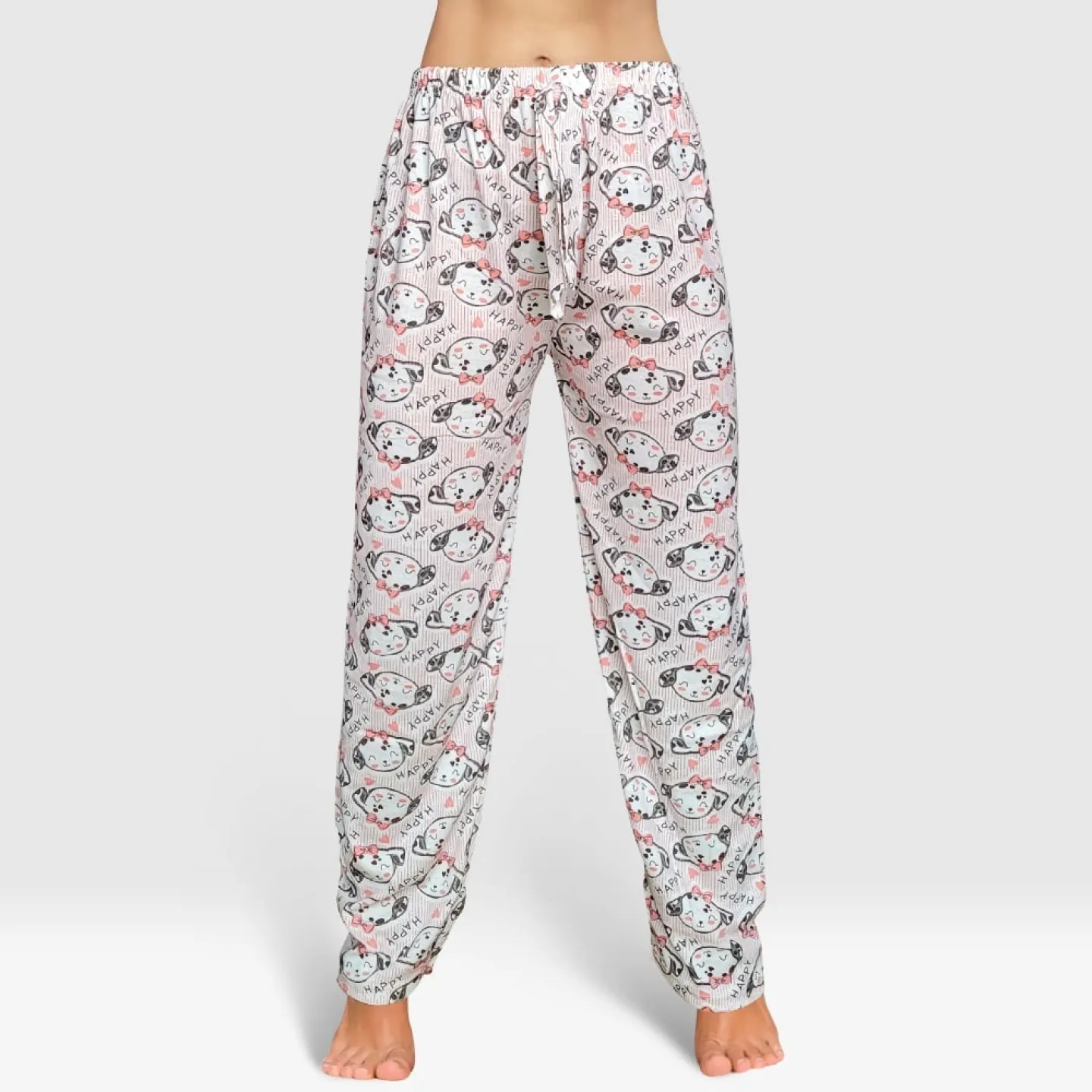 Pantaloni Damă Pijama Model 'Happy Puppy' - 1