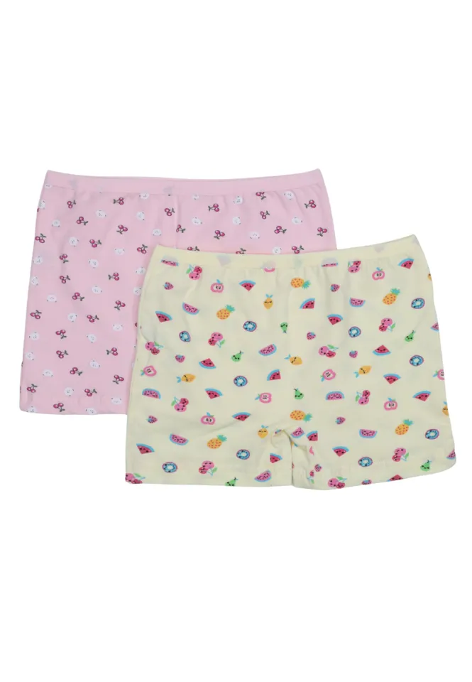 Set 2 Boxeri Fete – Bumbac și Elastan, Culori Asortate