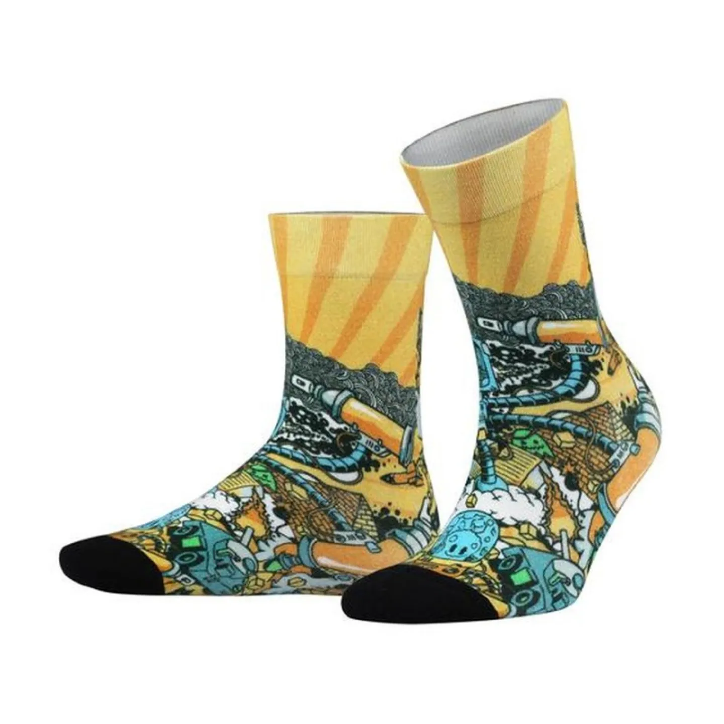 Set 3 Perechi Șosete Bărbătești GRAFFITI Fără Cusături - Confort și Stil - 5