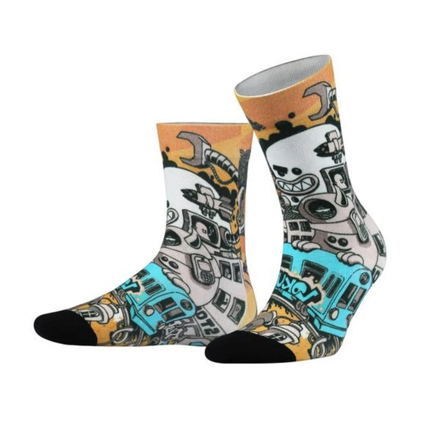 Set 3 Perechi Șosete Bărbătești GRAFFITI Fără Cusături - Confort și Stil - 3