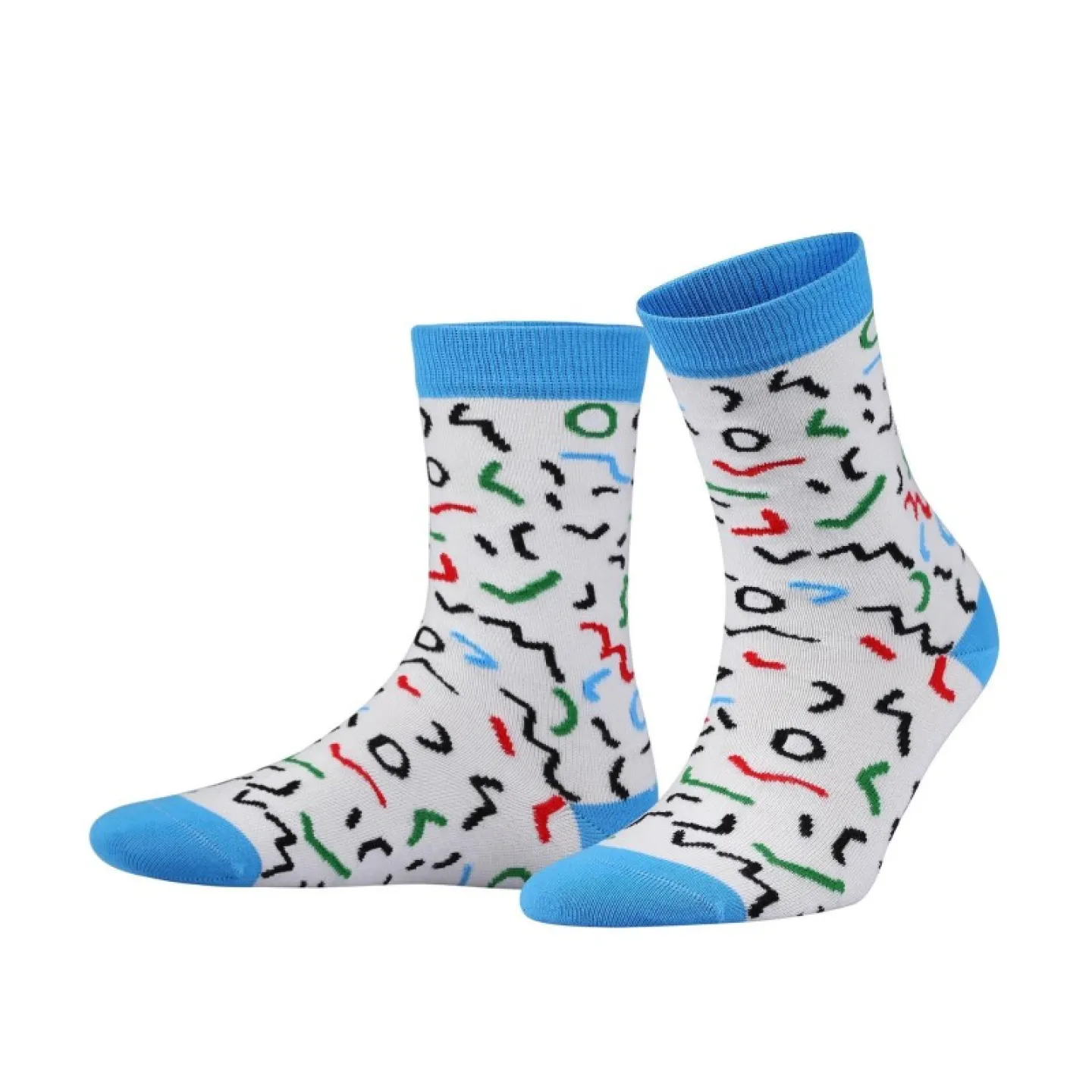 Set 3 Perechi Șosete Damă RETRO Fără Cusături - Imprimeu Scratch - 5