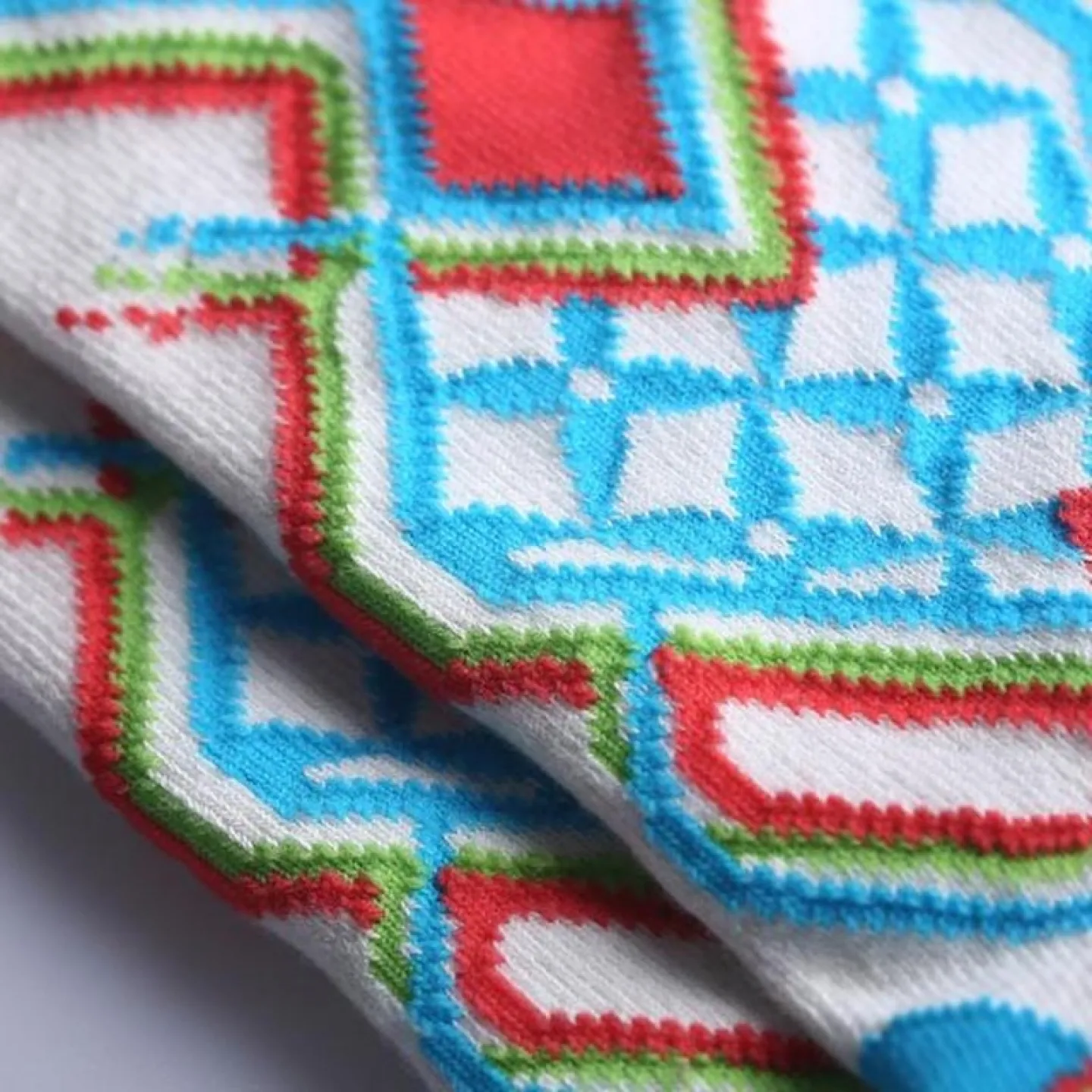 Set 3 Perechi Șosete Damă RETRO Fără Cusături - Imprimeu Scratch - 2