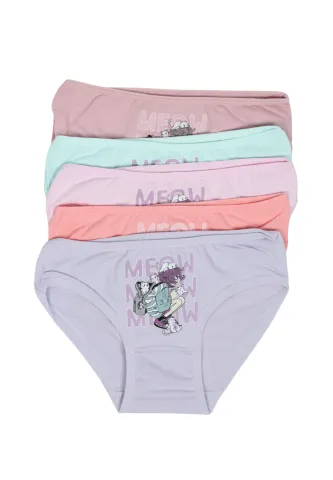 Set 5 chiloți fetițe – culori diverse