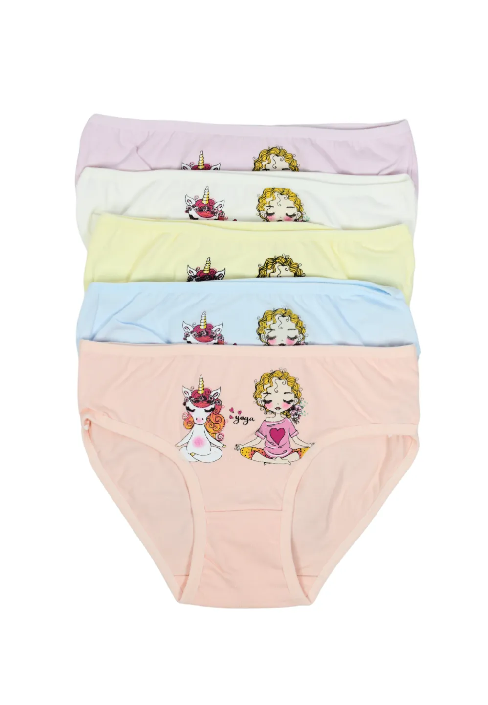 Set 5 chiloți fetițe – culori diverse - 1