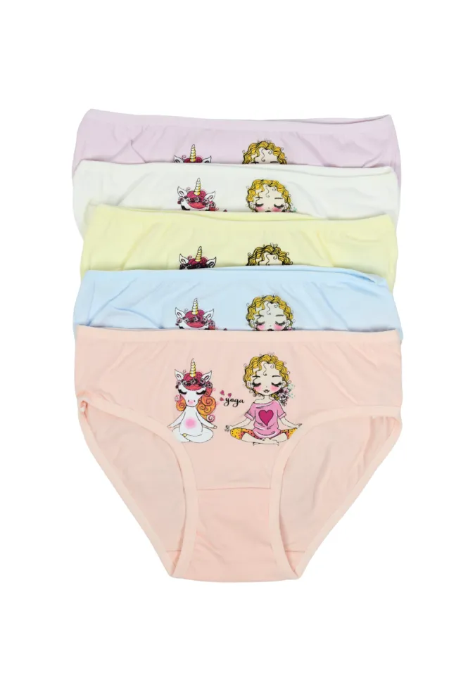 Set 5 chiloți fetițe – culori diverse