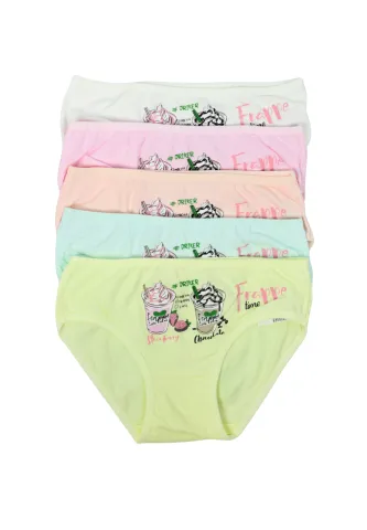 Set 5 chiloți fetițe – culori diverse