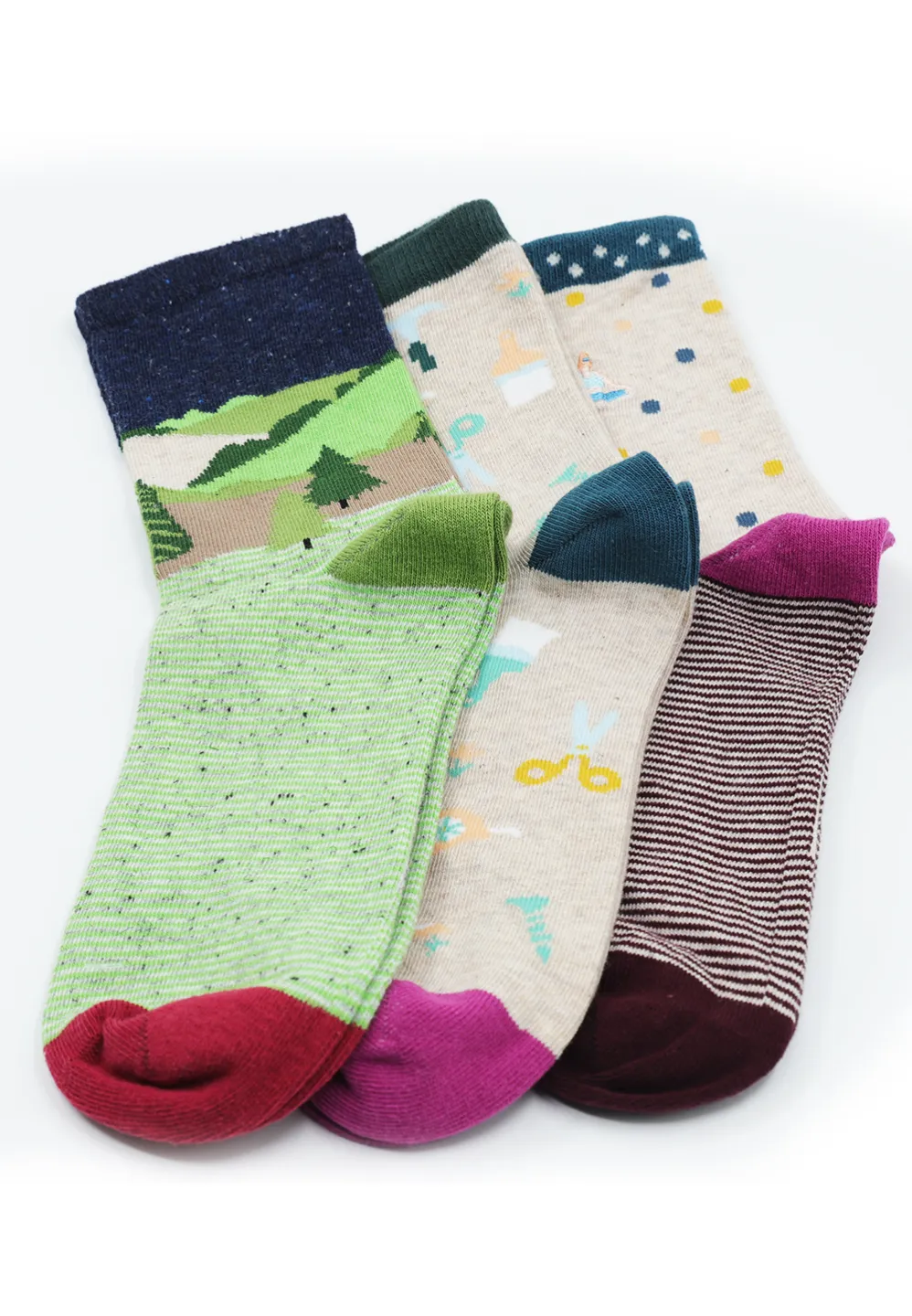 Set șosete damă organice fără cusătură 3 buc - 1