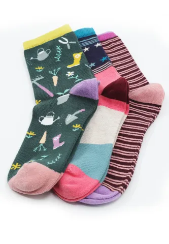 Set șosete damă organice fără cusătură 3 buc