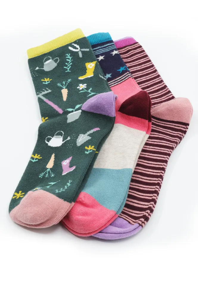 Set șosete damă organice fără cusătură 3 buc