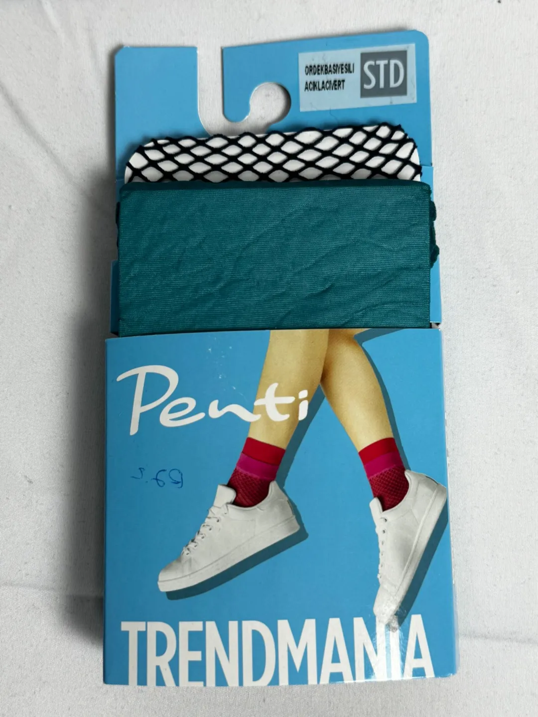 Set șosete scurte Penti Trendmania– Dublu strat (dres verde + plasă albastră) - 1