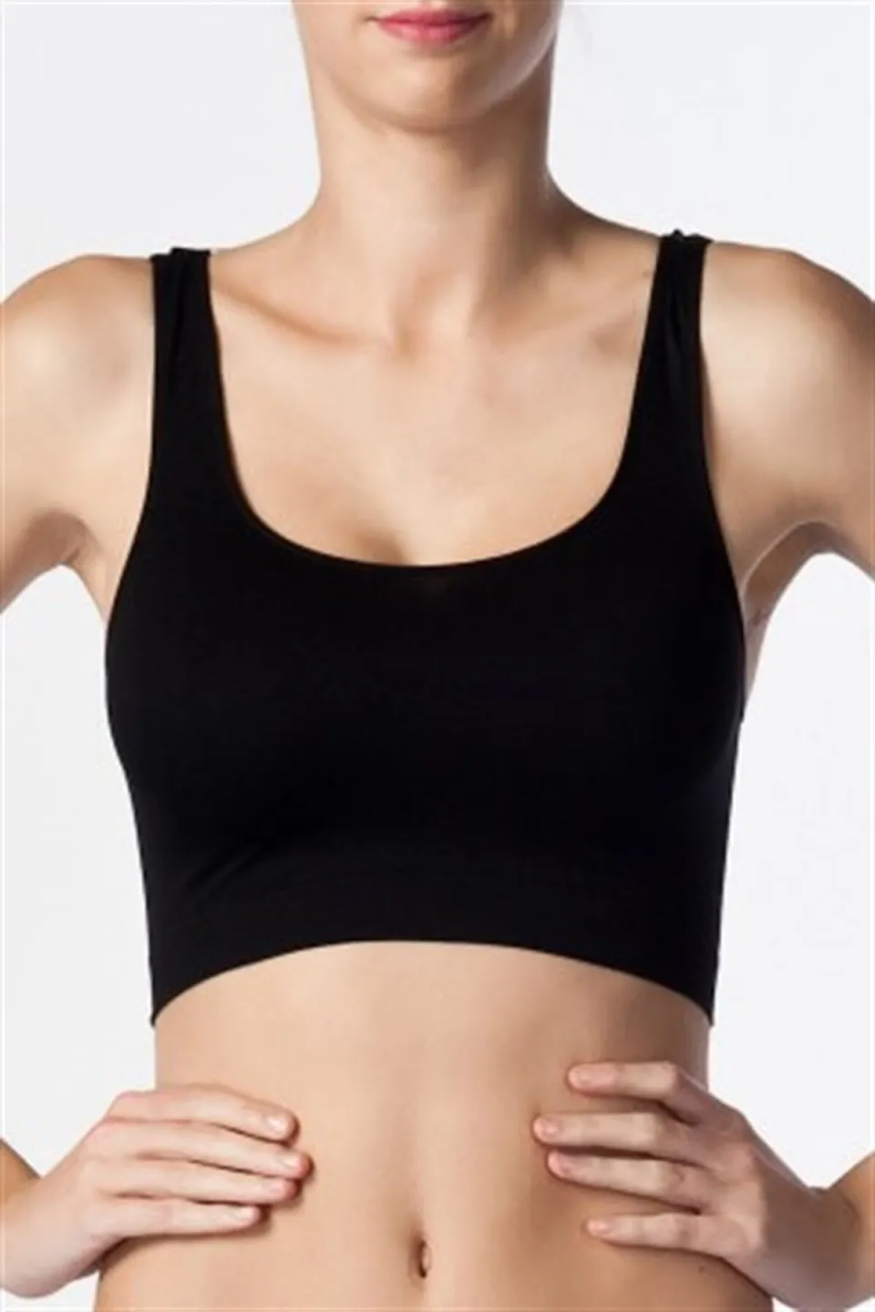 Bustieră cu Bretele Late NBB, Negru - 1