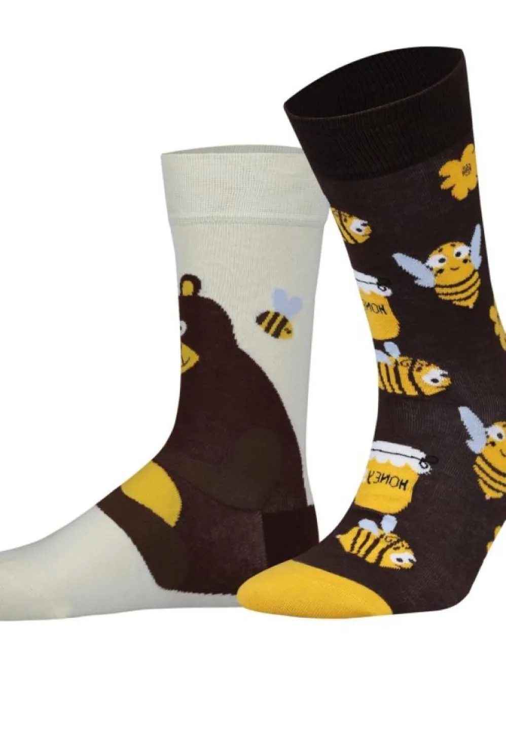 Șosete Bărbați Fără Cusături Mismatching - Imprimeu Honey - 2