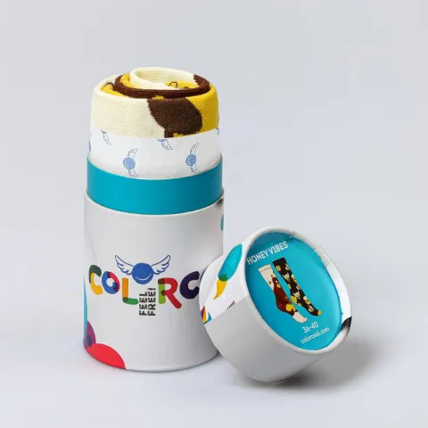 Șosete Damă Fără Cusături Mismatching - Imprimeu Honey