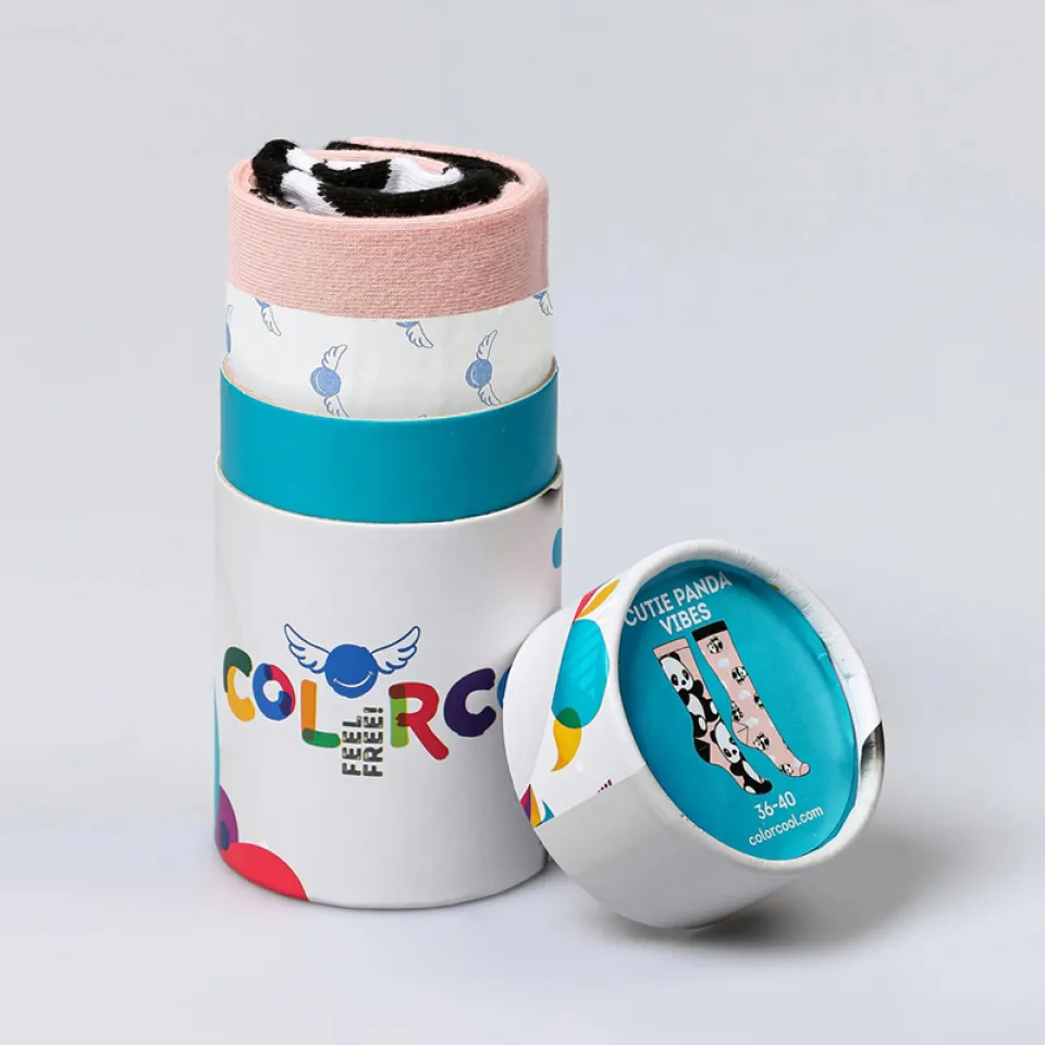 Șosete Damă Fără Cusături Mismatching - Imprimeu Panda