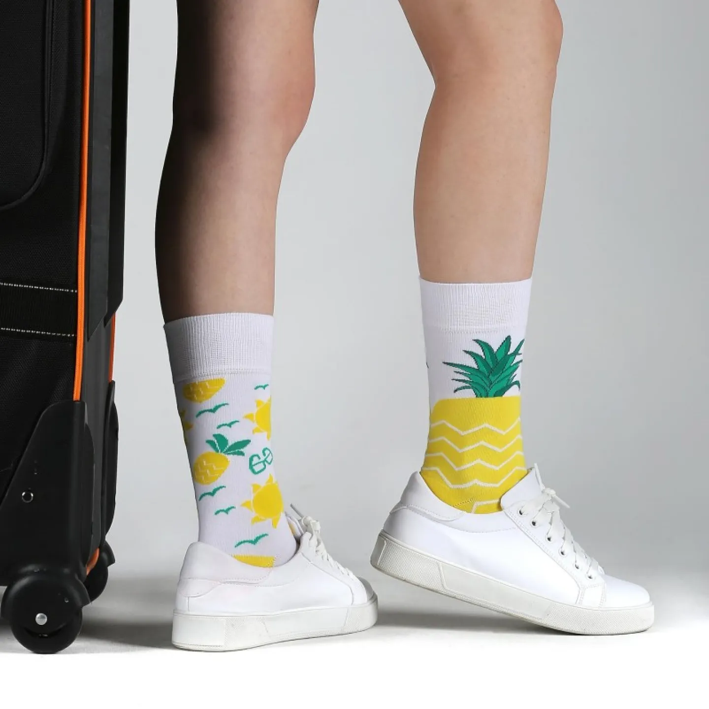 Șosete Damă Fără Cusături Mismatching - Imprimeu Summer - 3