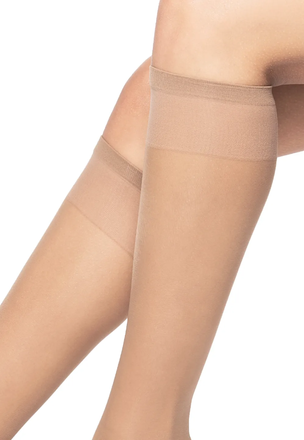 Șosete Penti ,,Parlak, Ince" Fit 15 DEN, până la genunchi- lucioase, nude - 2