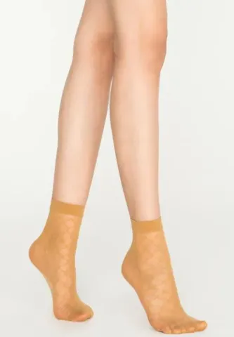 Șosete dama Penti ,,Ahenk'' 20 DEN, peste gleznă- efect de plasă, mate, Nude hover