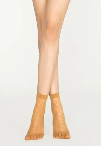 Șosete dama Penti ,,Ahenk'' 20 DEN, peste gleznă- efect de plasă, mate, Nude