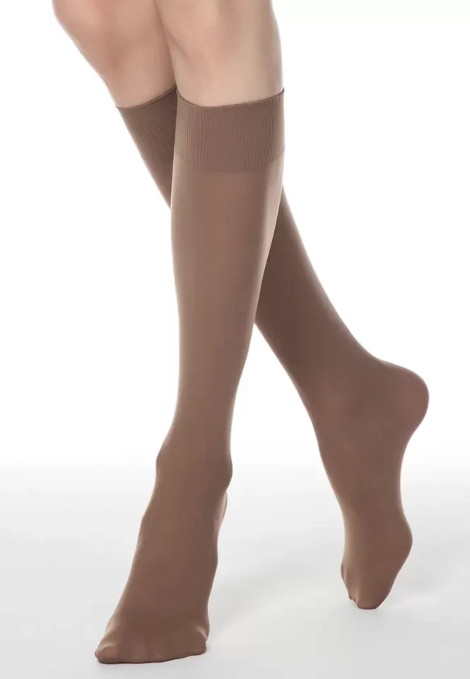 Șosete Penti Micro 70 DEN, până la genunchi– Bronz, Lucioase, Opace