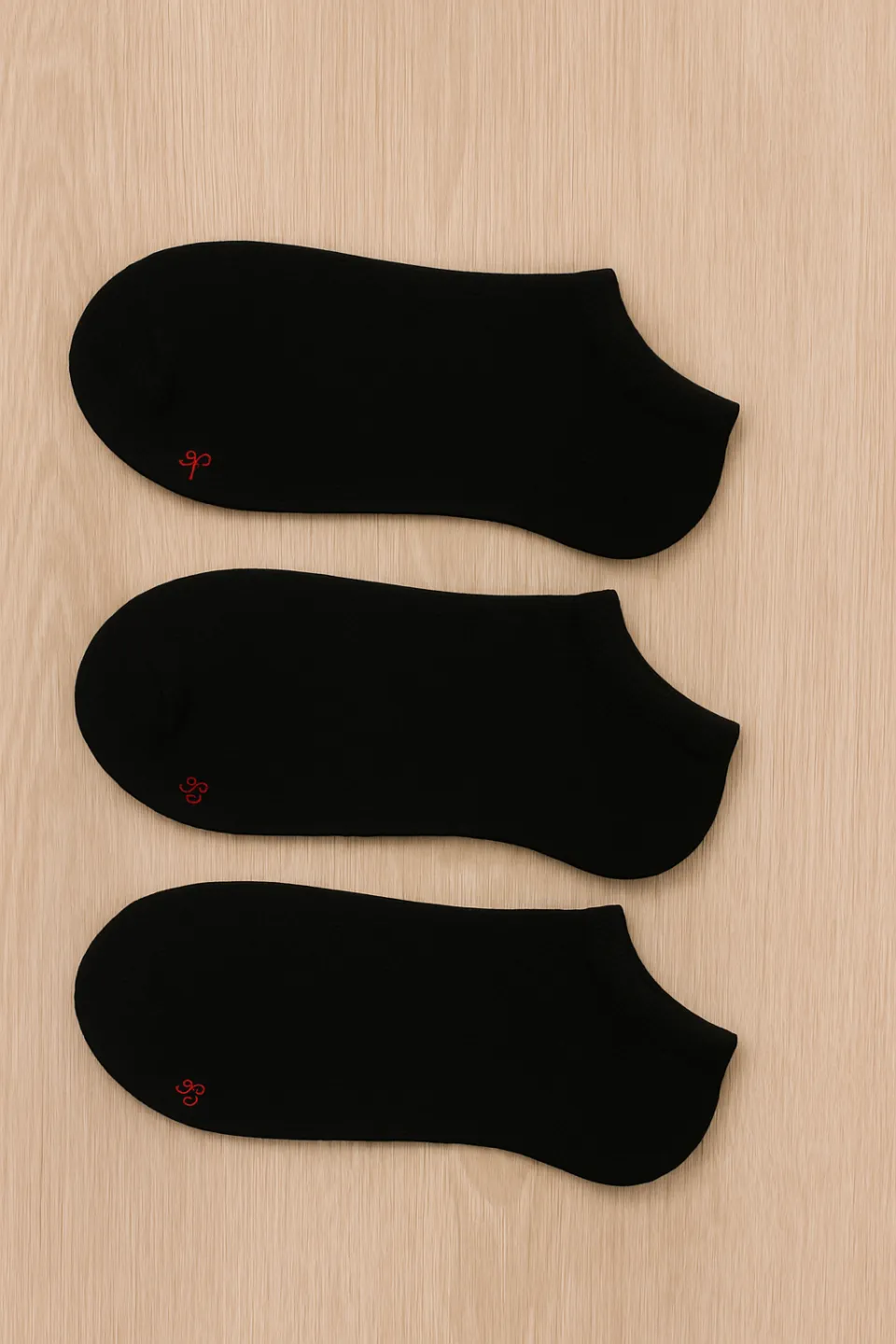 Set 3 perechi – Șosete scurte bărbați fără cusături din bambus - 2