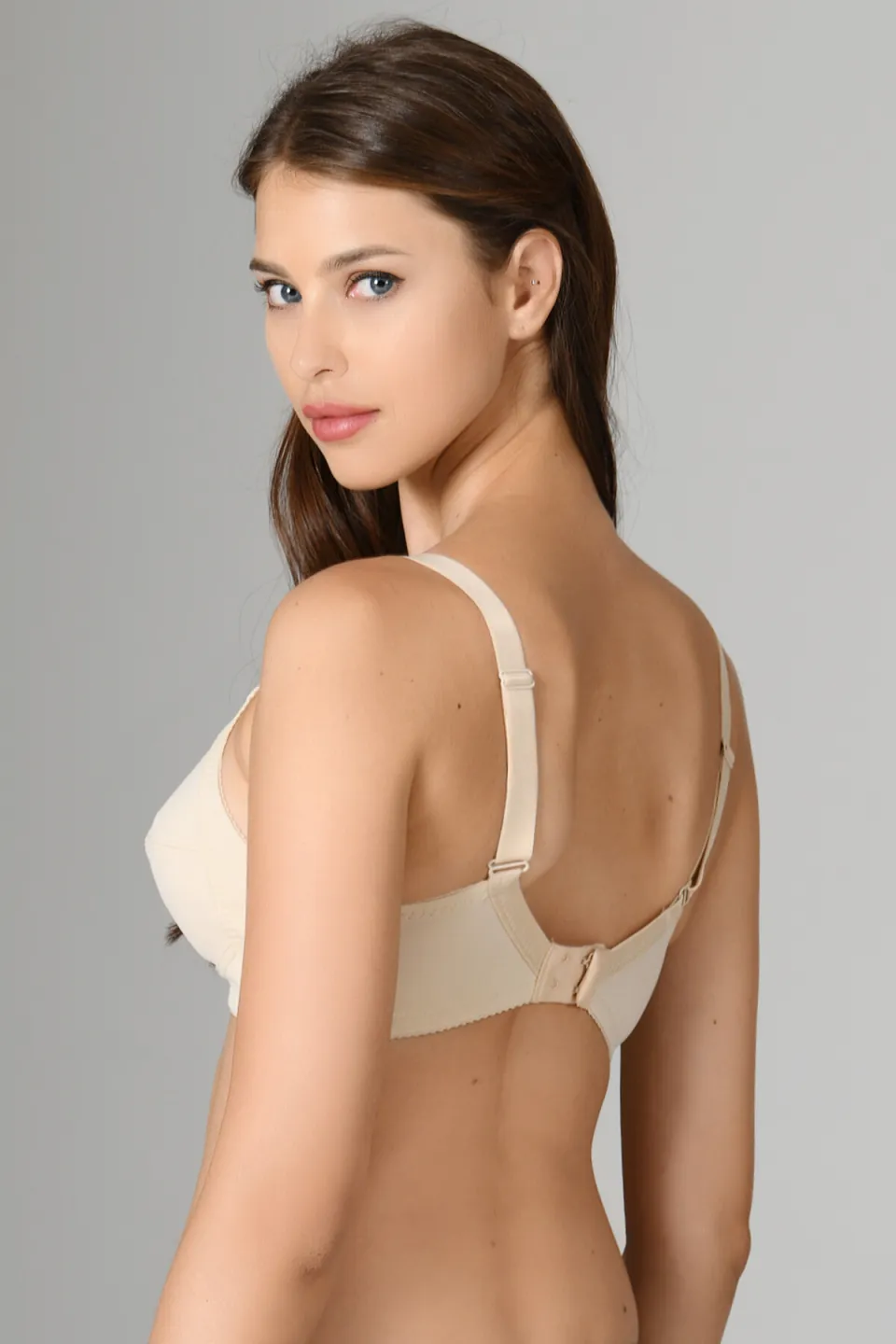 Sutien Damă Bumbac Minimizer, Bej - 2