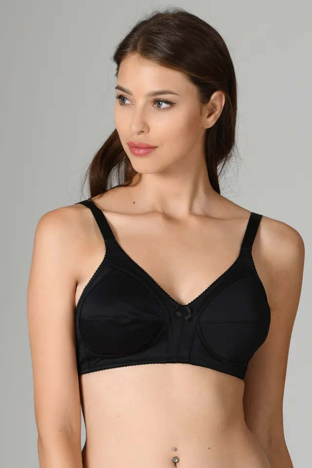 Sutien Damă Bumbac Minimizer, Negru