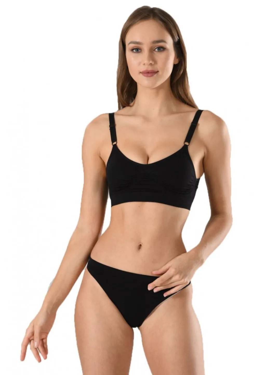 Sutien dama minimizer, material lejer, culoare negru - 1