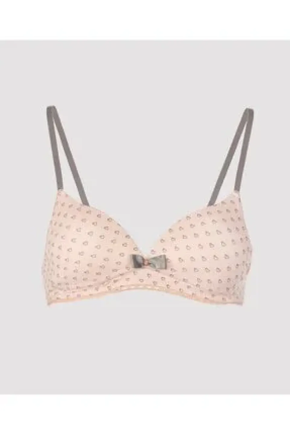 Sutien fetițe 11-14 ani cu burete, fără balene de susținere, culoare somon - 2