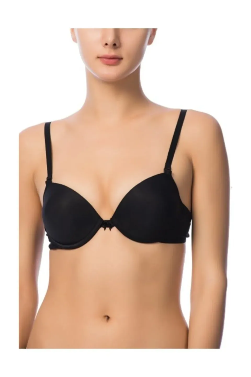 Sutien NBB cu burete si push-up culoare negru - 1