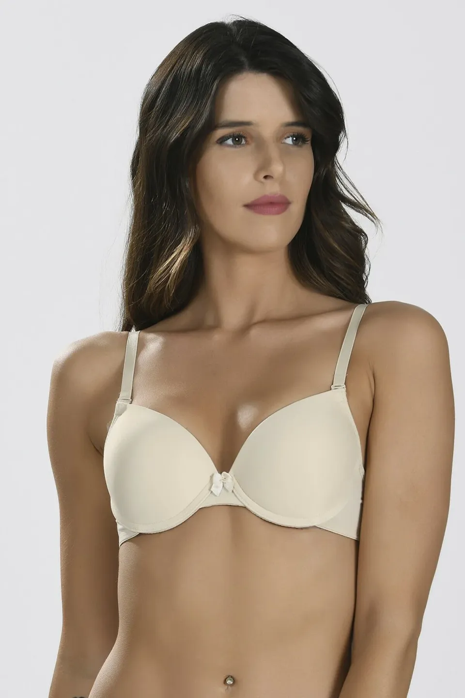 Sutien NBB cu Push-Up, Culoare Bej - 1